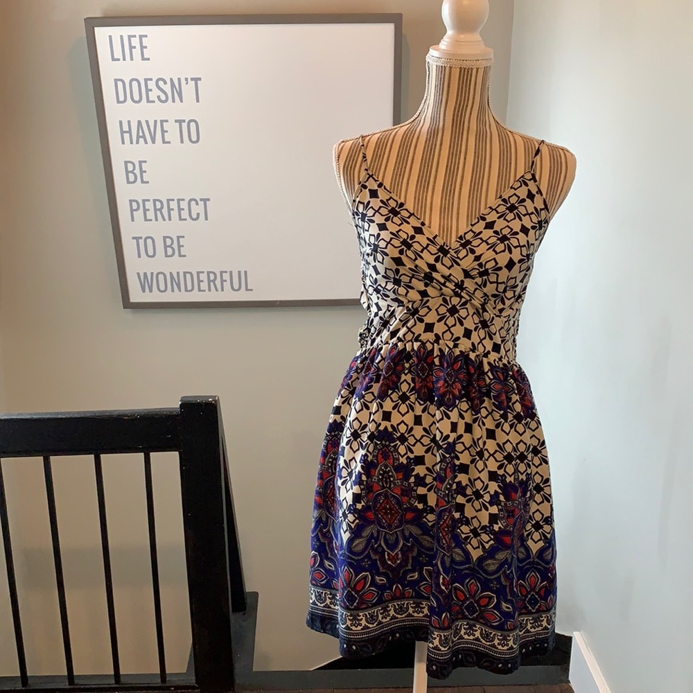 Printed boho sundress